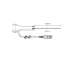 PX22L/C Food Penetration Probe - White End Cap - Thermistor - Curly
