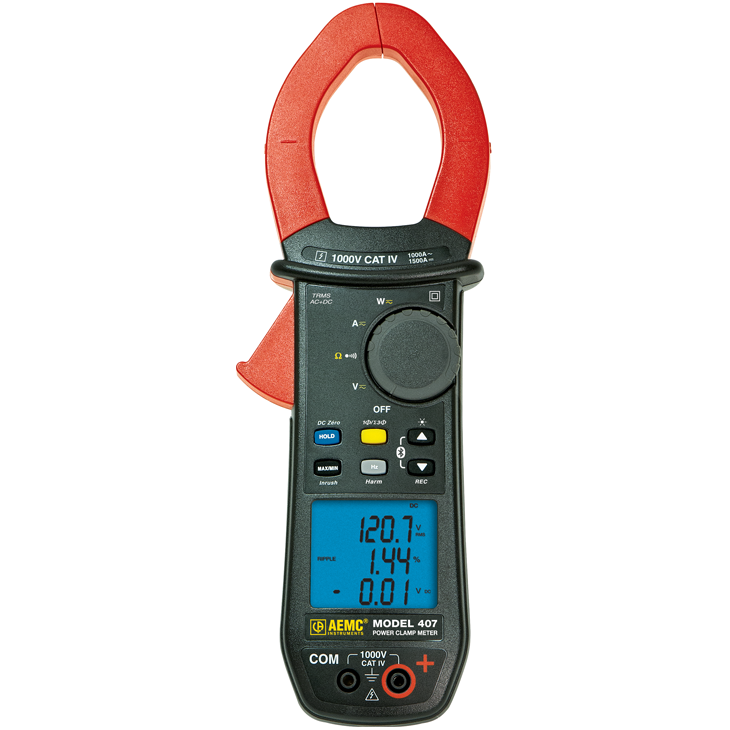 407 TRMS Power Clamp-on Meter (1000V CAT IV)